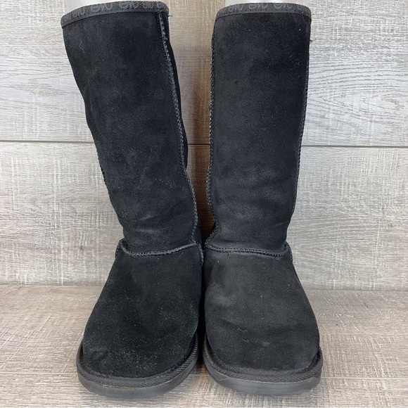 EMU sz 6 Brontë black suede wool lined boots - Picture 4 of 9